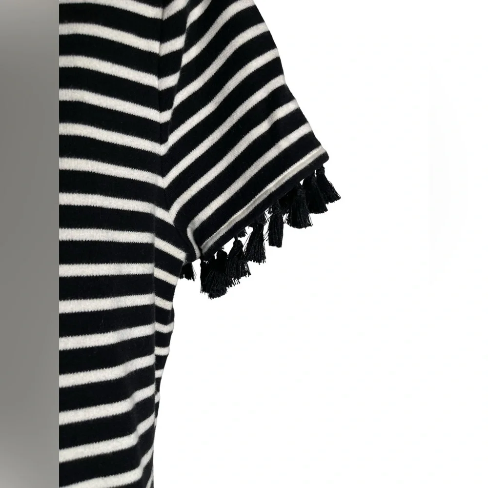Talbots dress size XL petite or size 16 petite black & white cotton dress 🖤🤍🖤